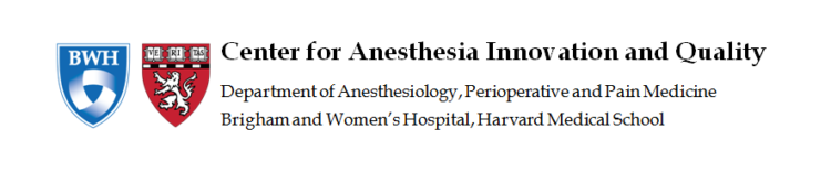Center for Anesthesia Innovation and Quality